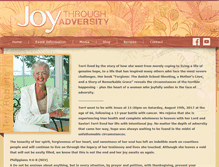 Tablet Screenshot of joythroughadversity.com